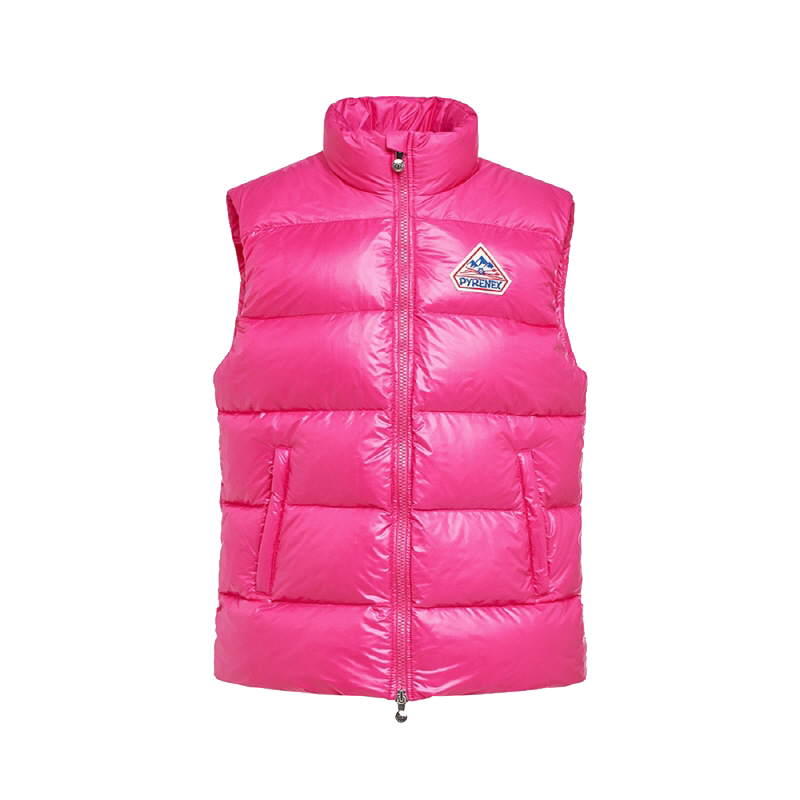 피레넥스 (24FW) 존 유니섹스 슬리브리스 다운 자켓 - 라즈베리 소르베(Pyrenex (24FW) JOHN Unisex Sleeveless Down Jacket - Raspberry Sorbet) - 1
