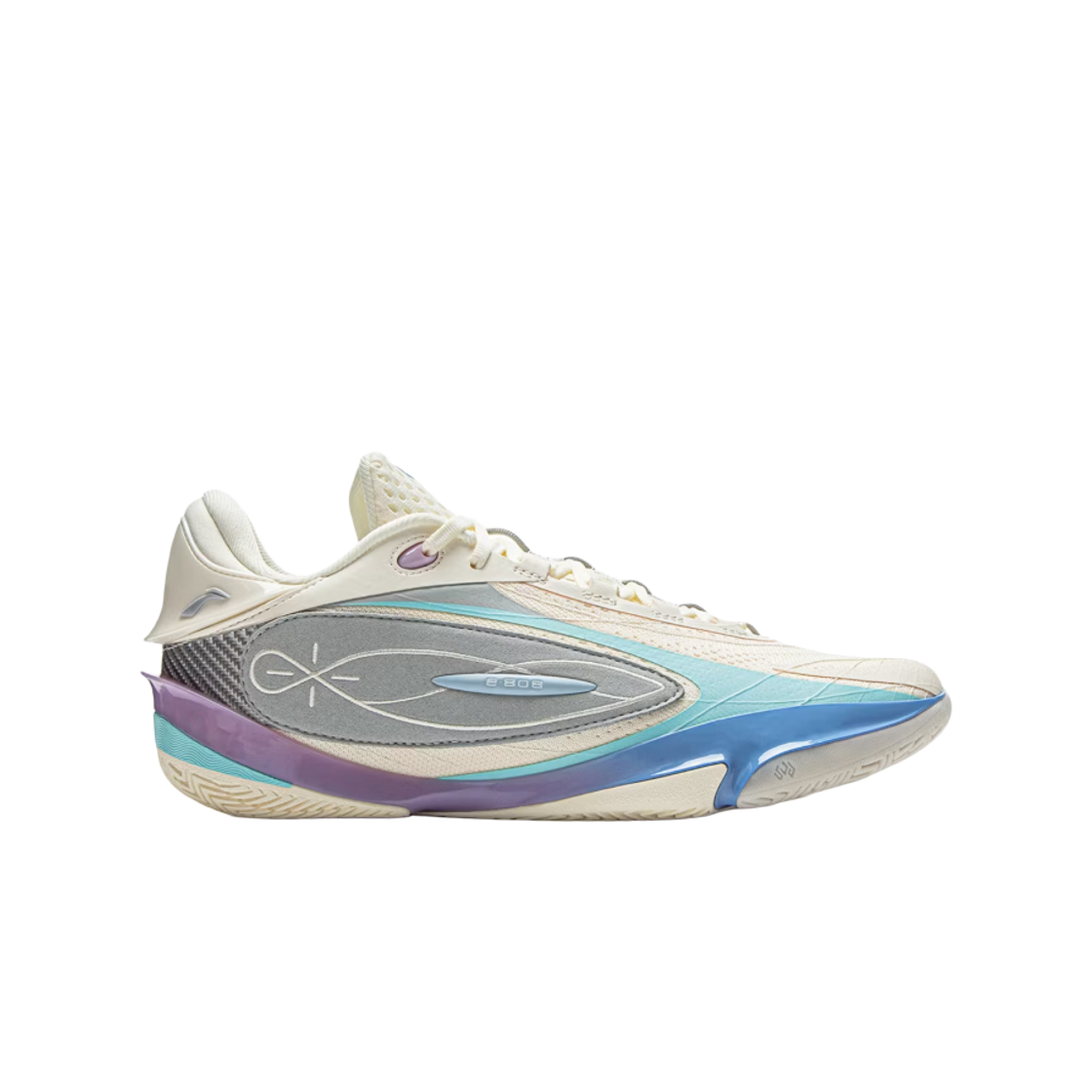 ABAV015-4 LiNing Way of Wade 808 5 Ultra White Purple