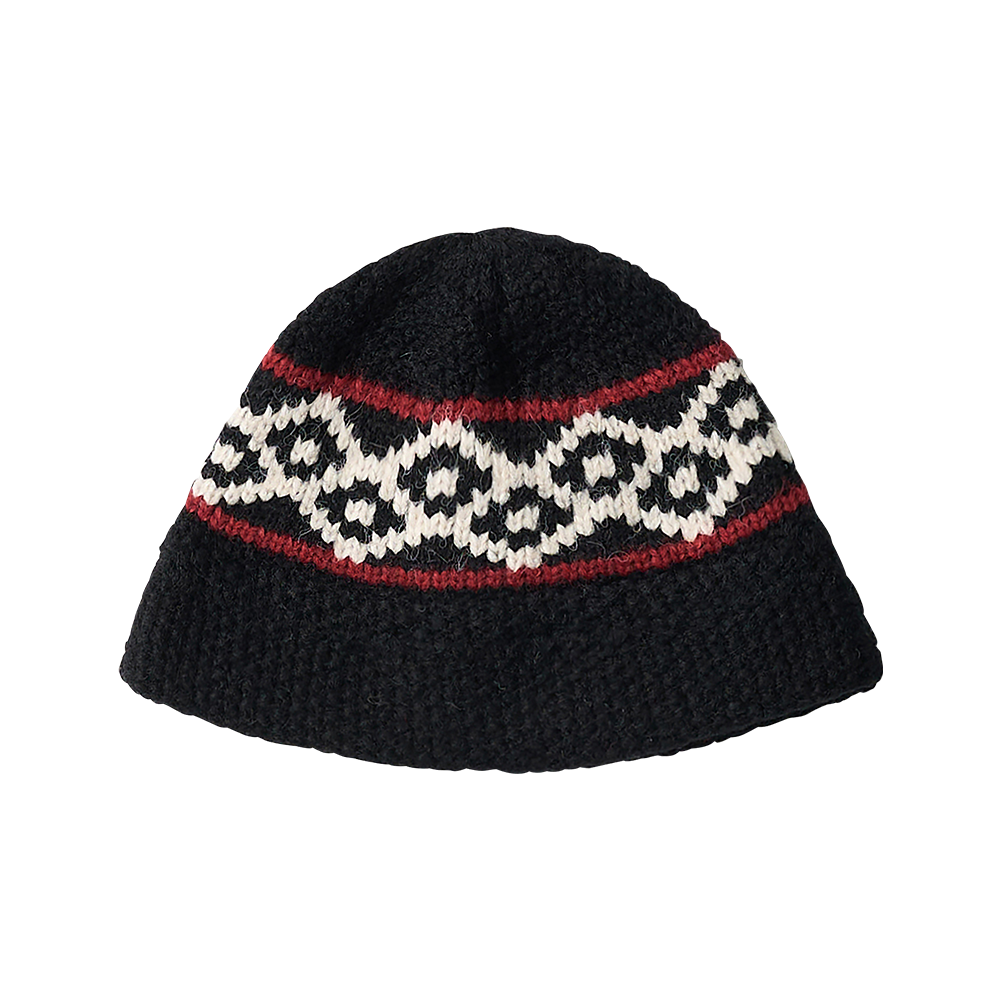 25FWDJBHBK Allincomplete Diamond Jacquard Bucket Hat Black