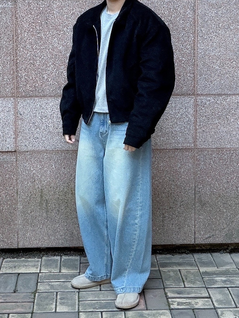 noun Corduroy Denim Pants Light Blue, Clarks Desert Trek Taupe Nubuck 착용 스타일 - 3