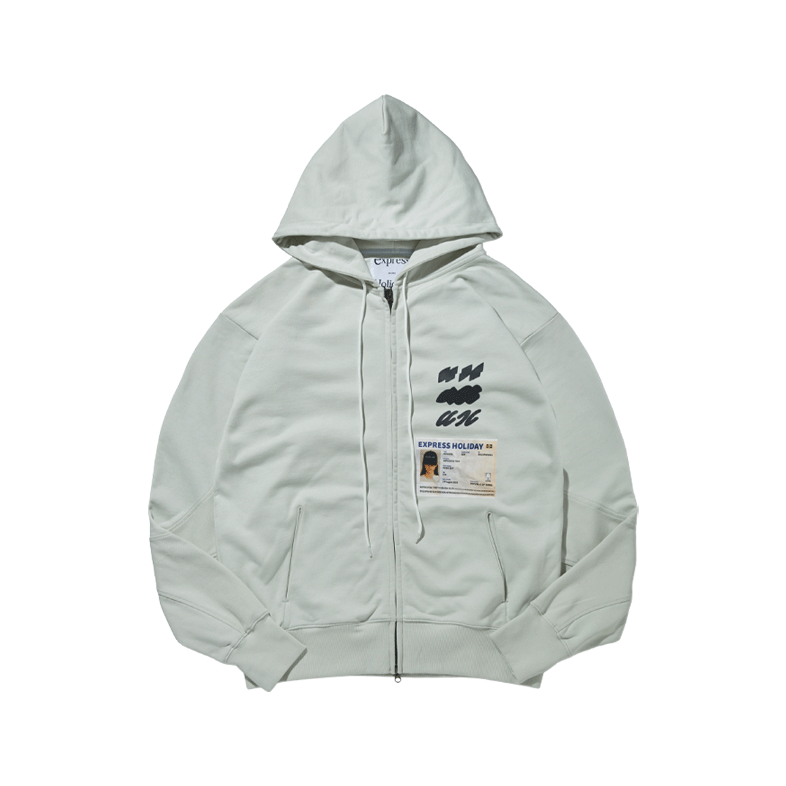 BEEHFWOT02SK Express Holiday Passport Hoodie Zip-Up Sky Blue