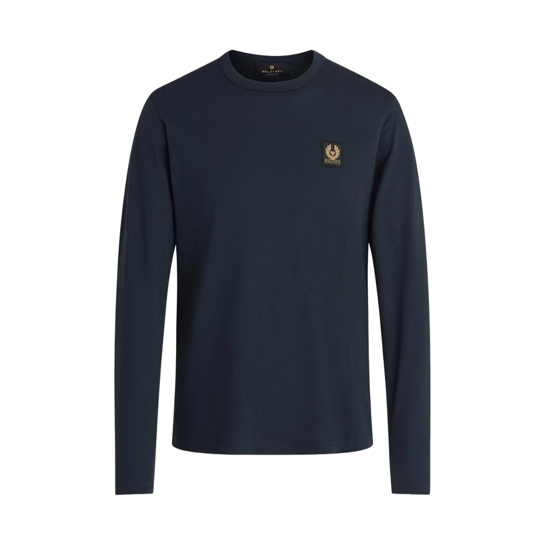 100054 Belstaff Cotton Jersey Long Sleeve T-Shirt Dark Ink