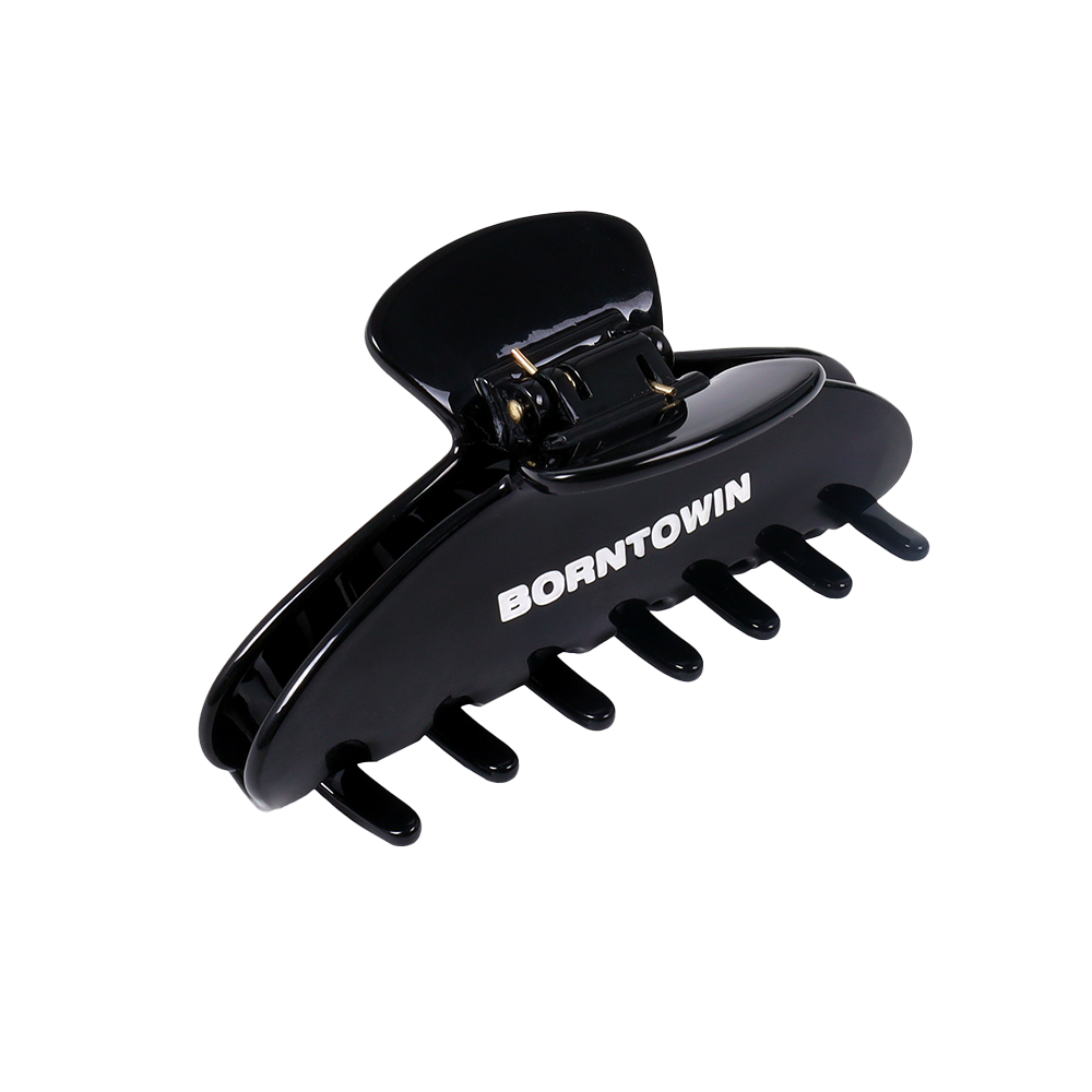 BG5UAC488BK BORN TO WIN Symbol Logo Hair Clip Black