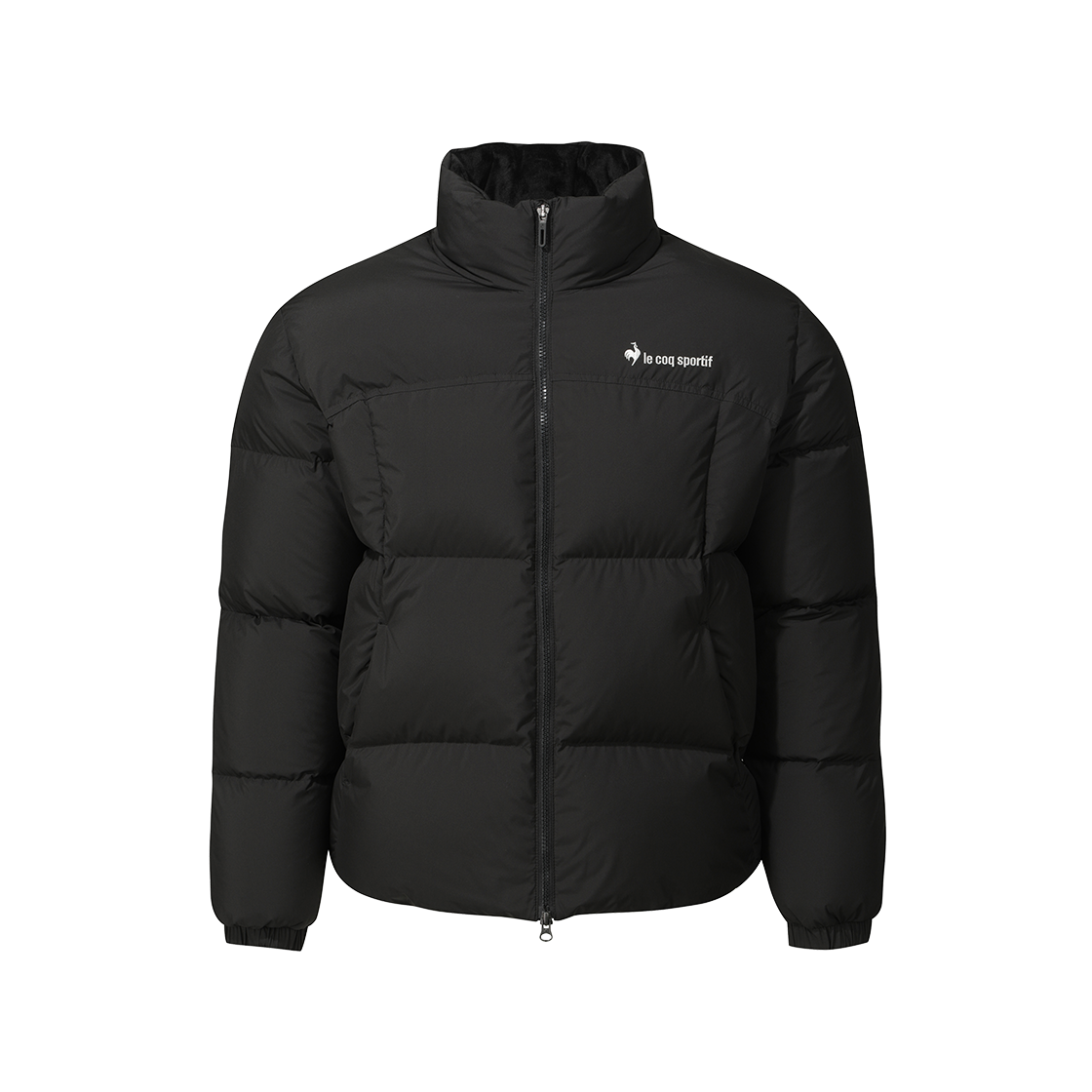 르꼬끄 스포르티브 유니 노바 2.0 루즈핏 숏다운 자켓 - 블랙 QQ423LDJO3(le coq sportif Uni NOVA 2.0 Short Down jacket Black)