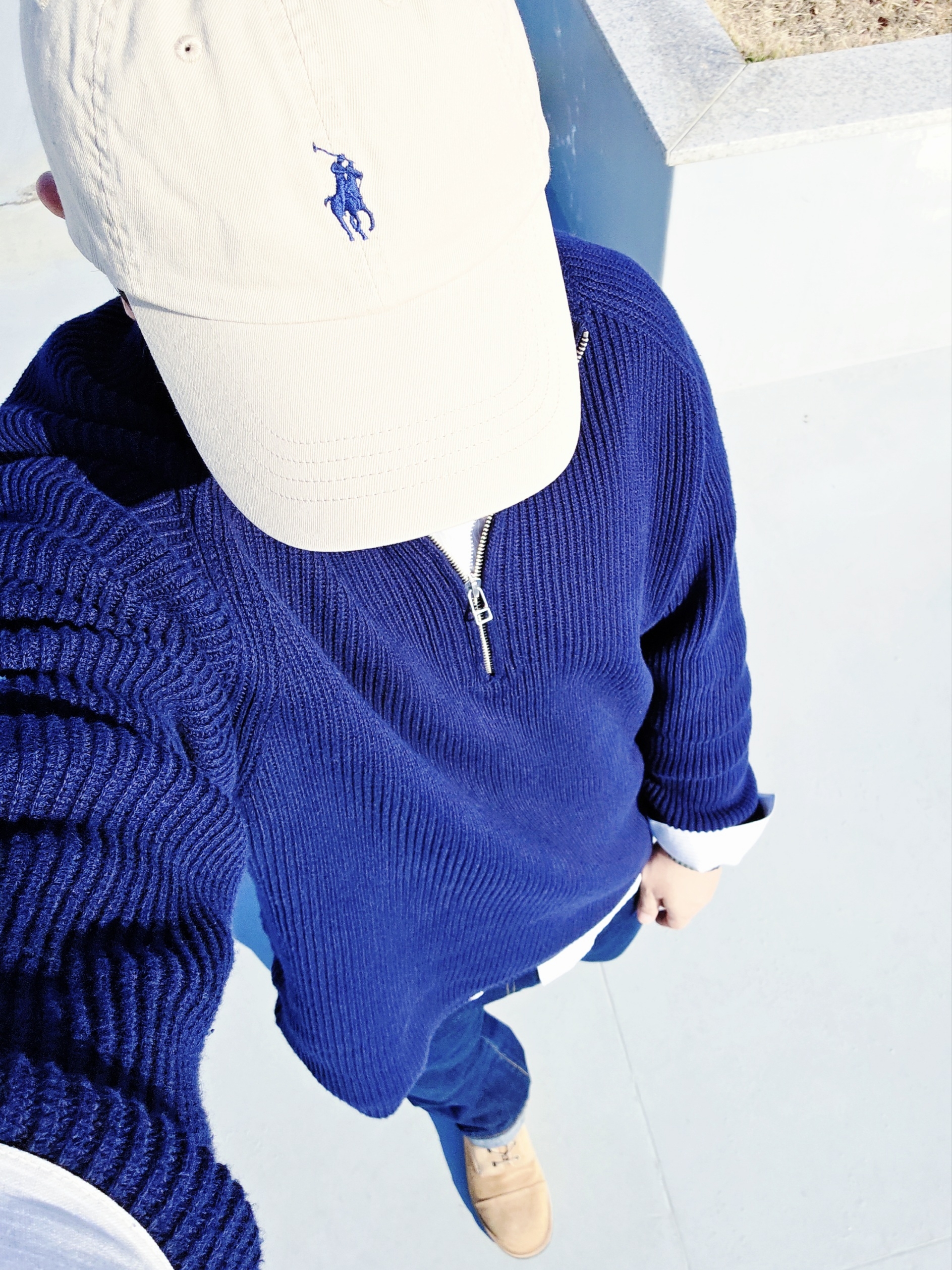 [20% 적립] Polo Ralph Lauren Cotton Chino Baseball Cap Nubuck Relay Blue - 25SS, JOSEPHT WorkBoots Beige 착용 스타일