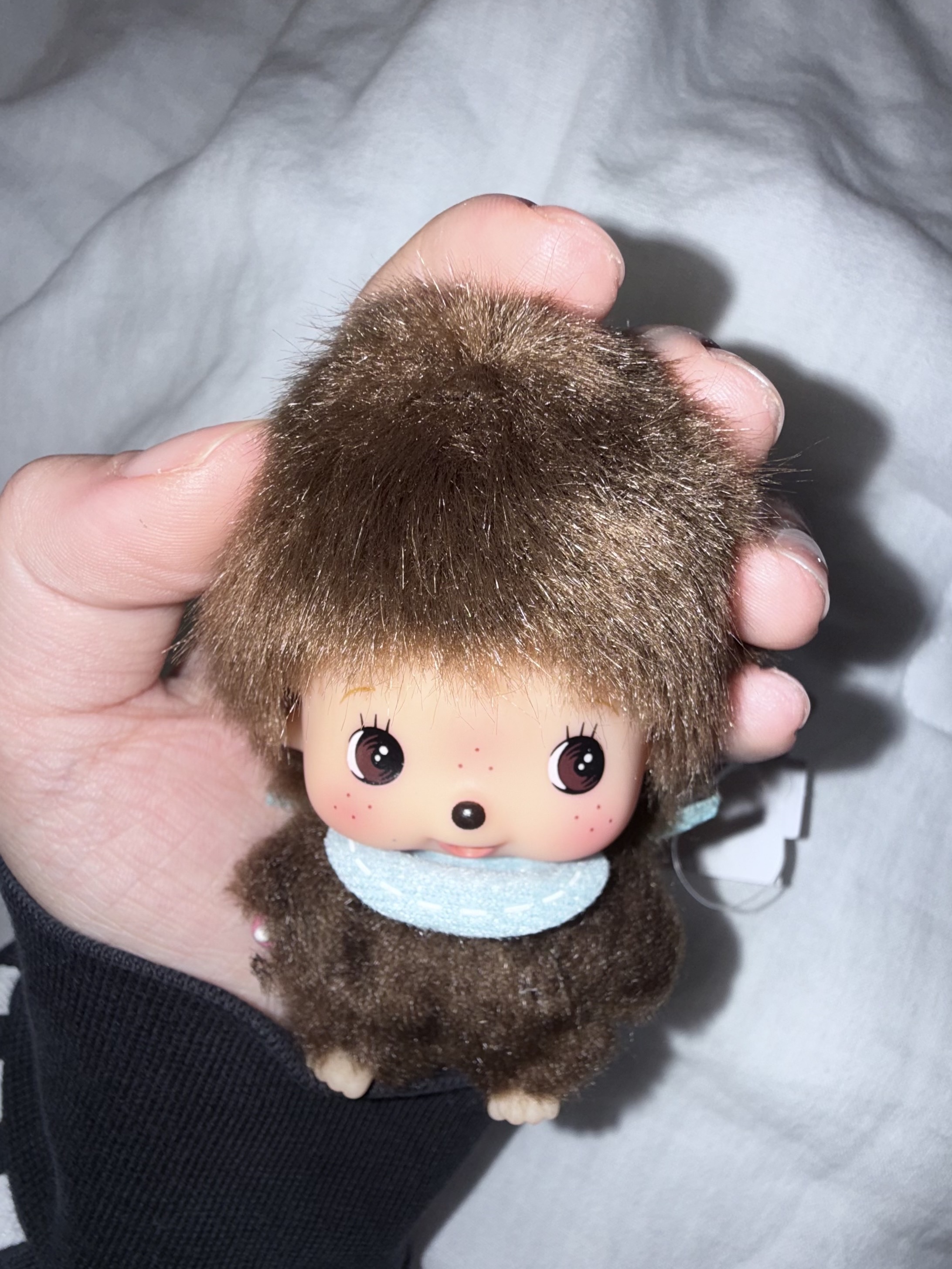 Monchhichi Big Head Bebichhichi SS Keychain Boy 착용 스타일