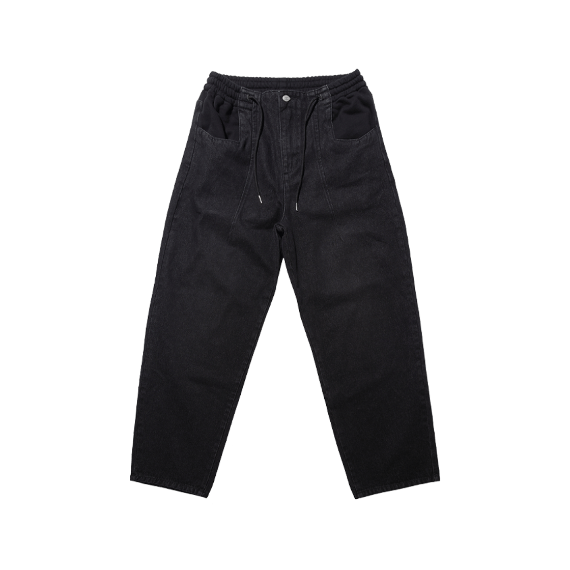 [트리플적립] 익스프레스 홀리데이 스웨트 믹스 데님 팬츠 차콜([트리플적립] Express Holiday Sweat Mix Denim Pants Charcoal)