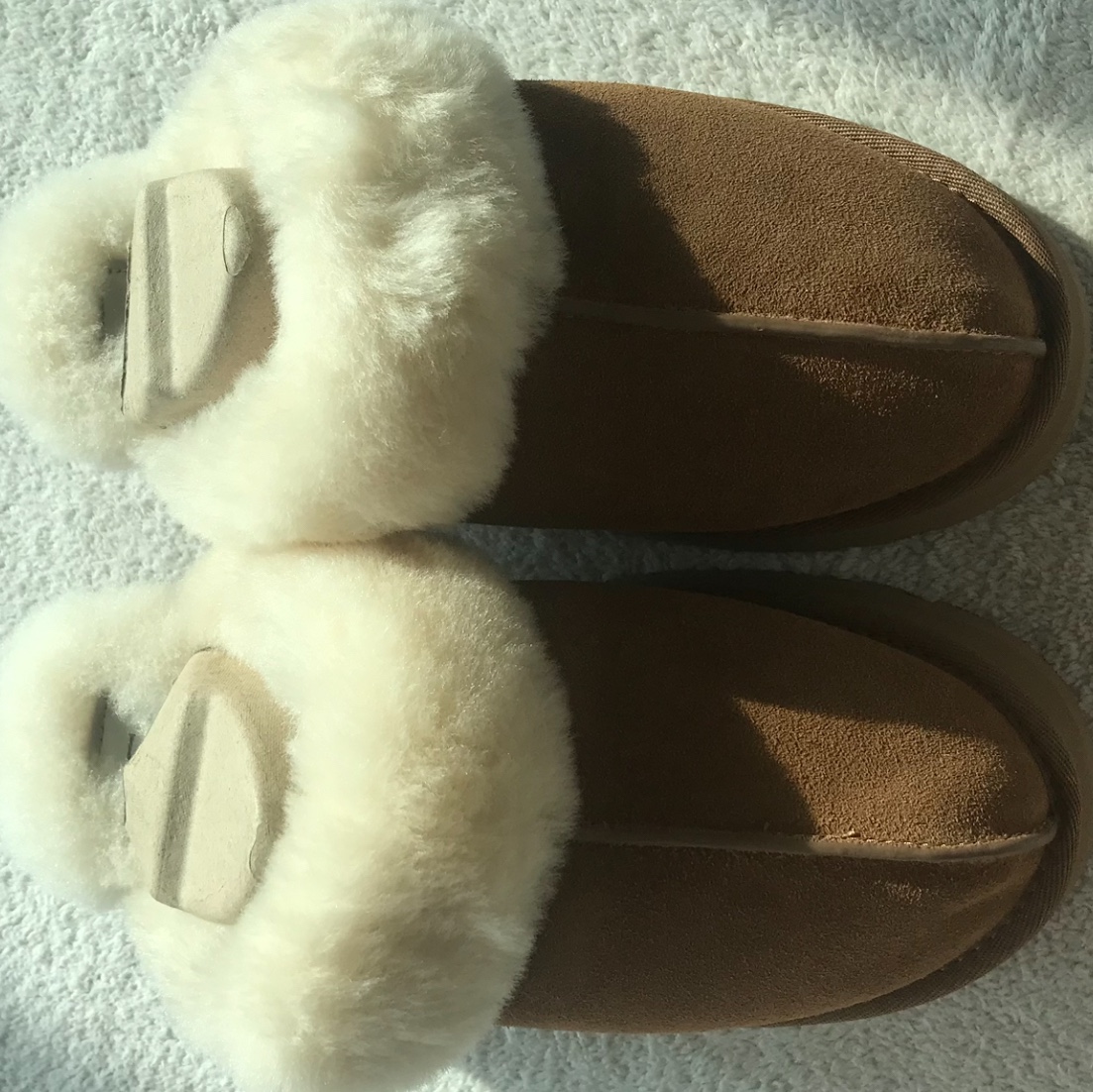 (W) UGG Disquette Slipper Chestnut 착용 스타일