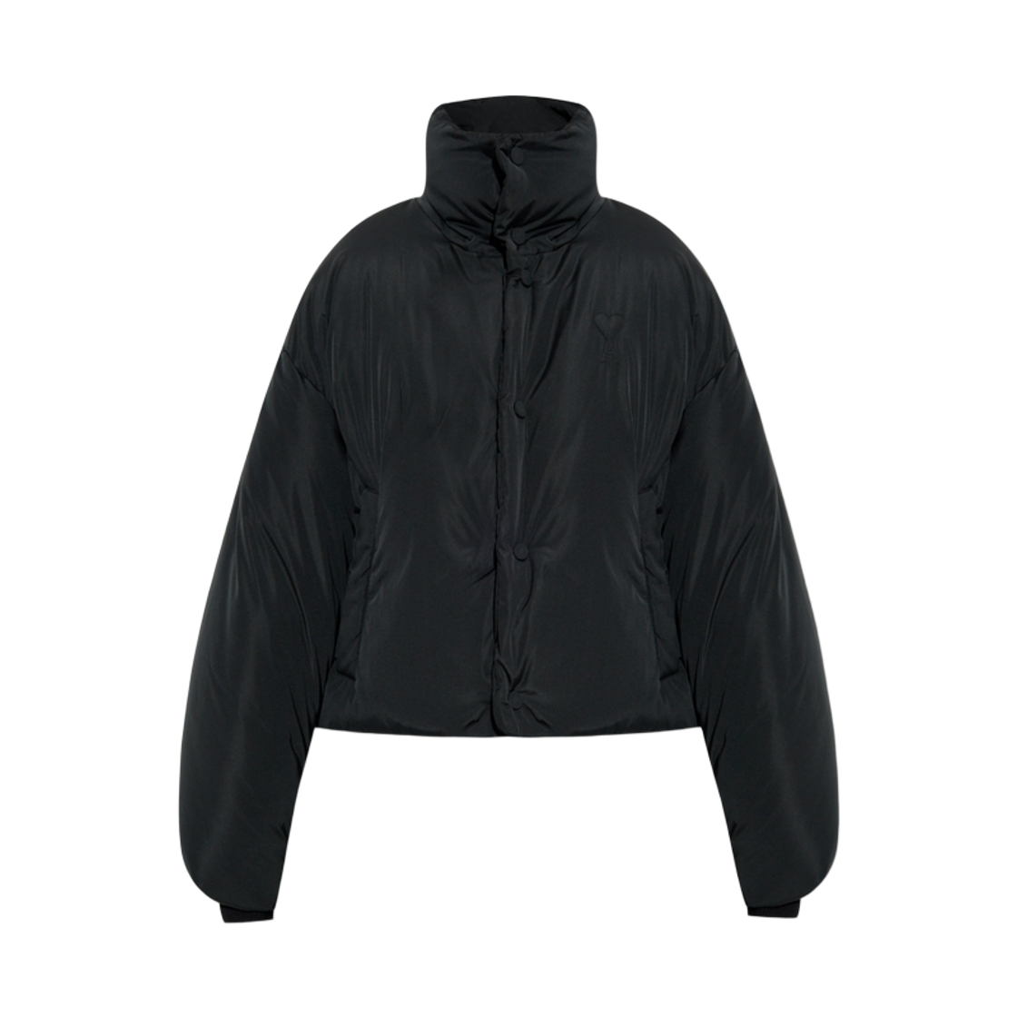 (W) 아미 톤온톤 하트 로고 다운 자켓 블랙((W) AMI de Coeur Down Jacket Black)