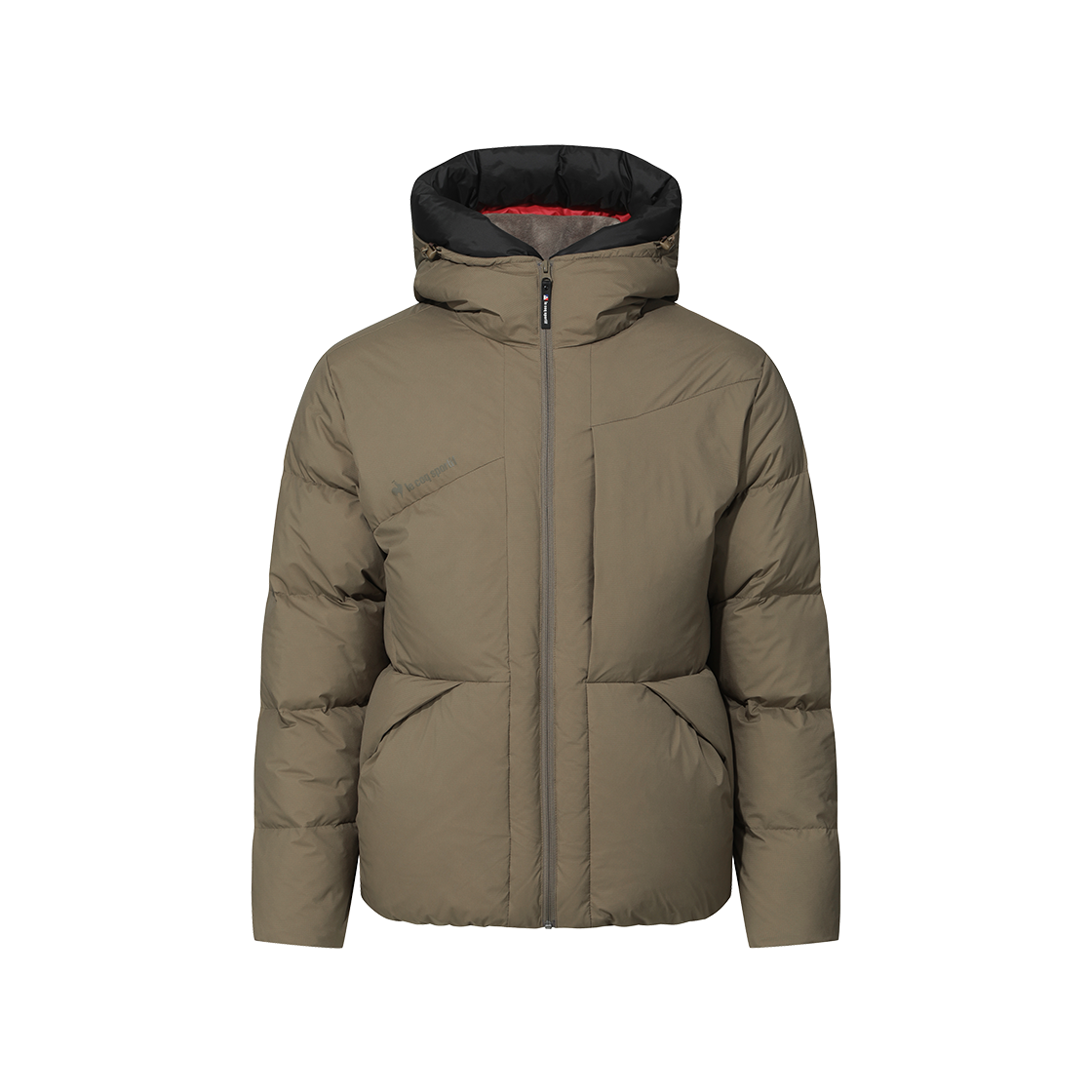 르꼬끄 스포르티브 유니 루즈핏 컬러후드 다운 자켓 - 카멜 QQ423EDJN7