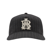 About:Blank Monogram Pinstripe Cap Charcoal White - 26SS