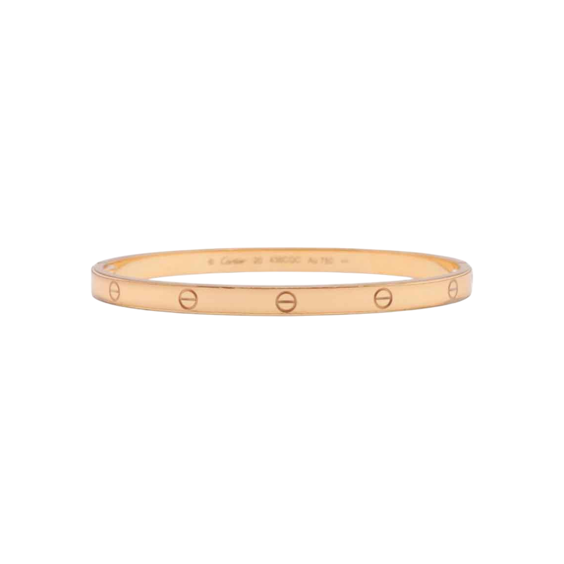 까르띠에 러브 팔찌 미듐 핑크 골드 20호(Cartier Love Bracelet Medium Pink Gold Size 20)