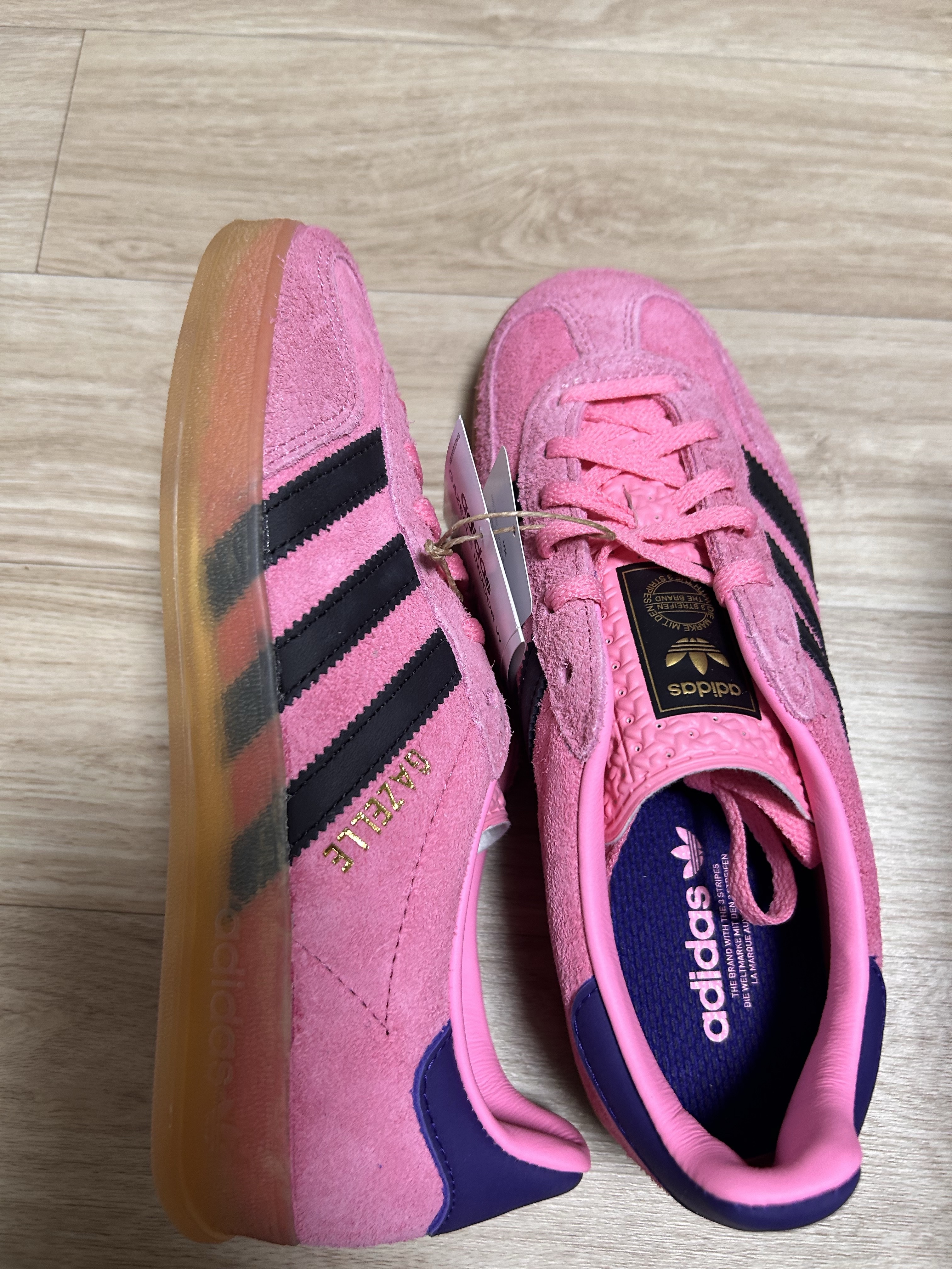 (W) Adidas Gazelle Indoor Bliss Pink 착용 스타일