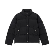 Stone Island 4100124 Nylon Metal Econyl Anti-Drop Snap Button Pockets Down Jacket Black - 25FW