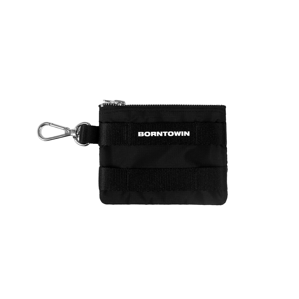 본투윈 심볼 B 카드 지갑 키링 블랙