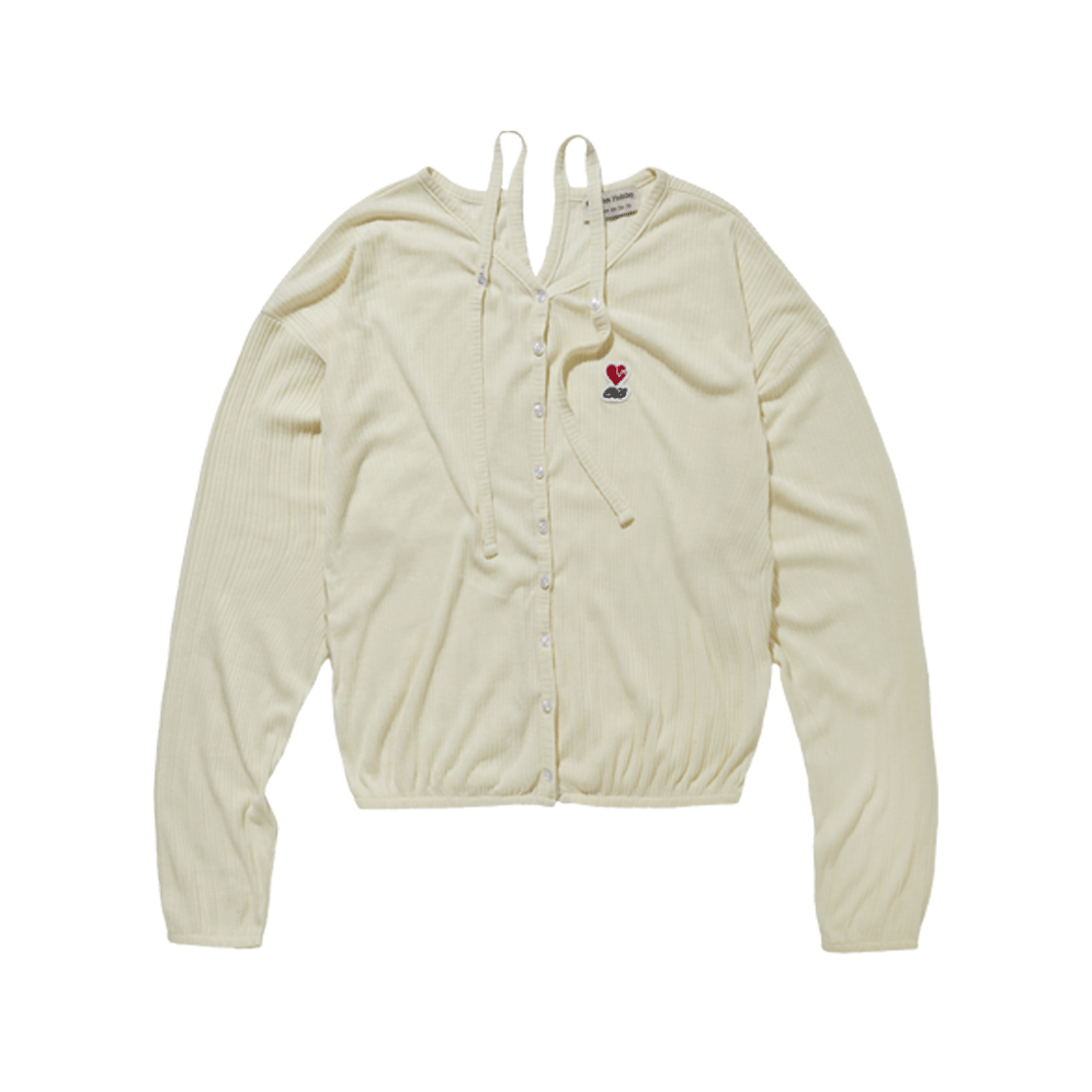 BEEHFWCD01LY Express Holiday Embrace Patch Cardigan Light Yellow