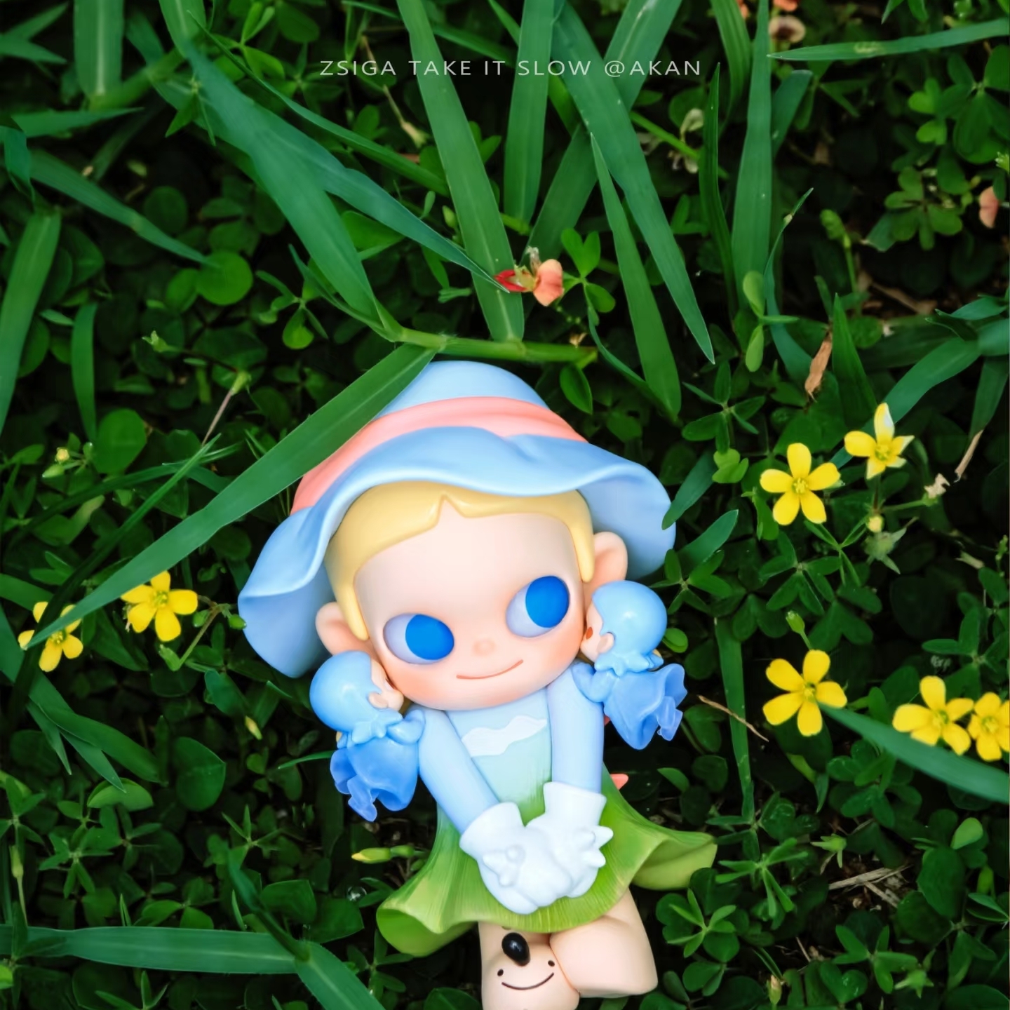 Pop Mart Zsiga Take It Slow Series Figures Wind's Kiss (Opened Case) 착용 스타일 - 4