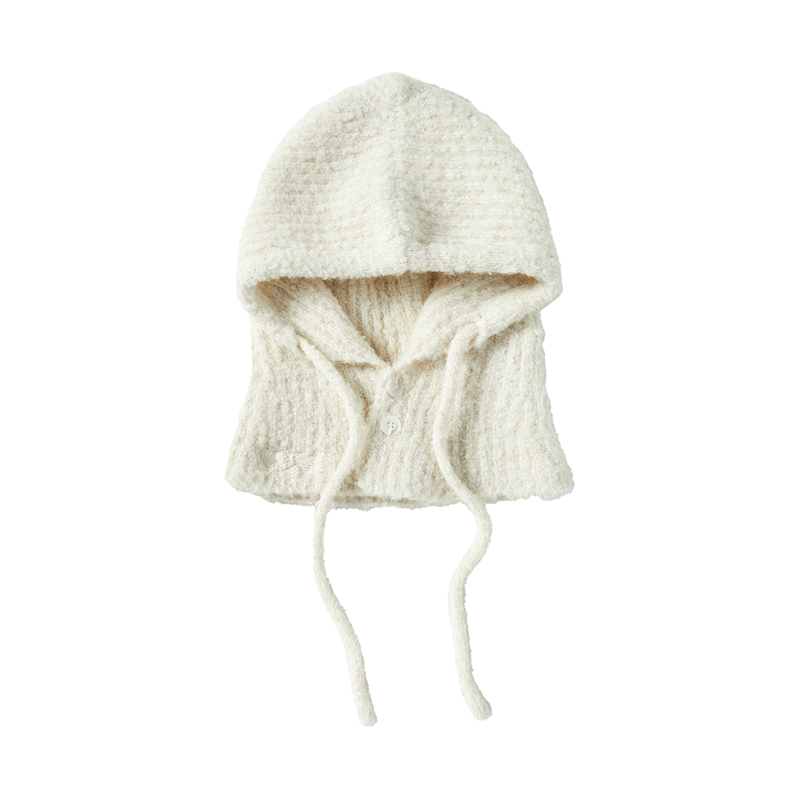 RG_25_FW1_BC_02 Rogin N Rosie RnR Teddy Button Balaclava Ivory
