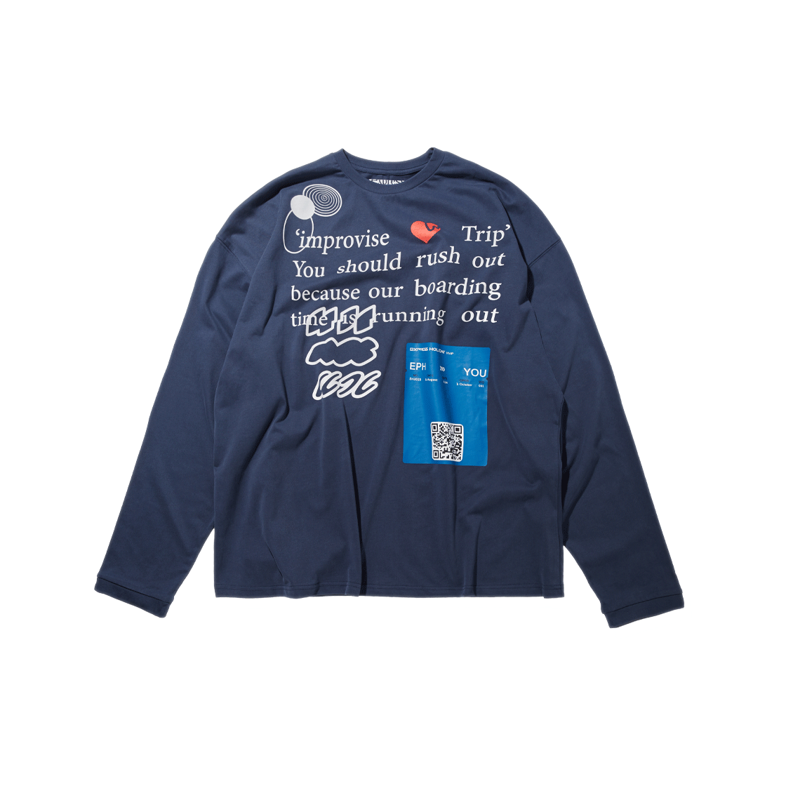 [트리플적립] 익스프레스 홀리데이 트래블 패스 롱슬리브 네이비([트리플적립] Express Holiday Travel Pass Longslevee Navy)