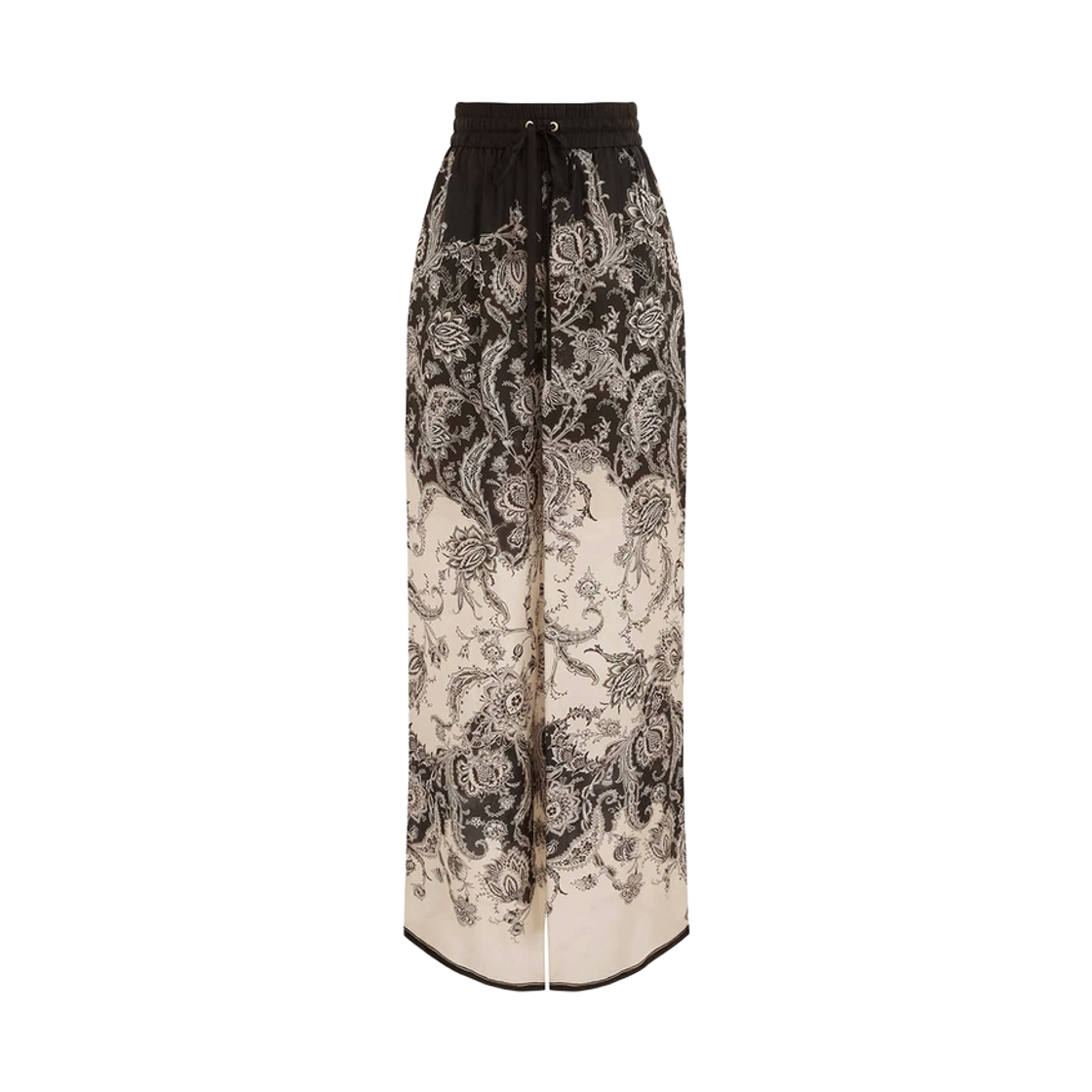 3254PSS251 (W) Zimmermann Rhiannon Relaxed Pants Cream Black Floral