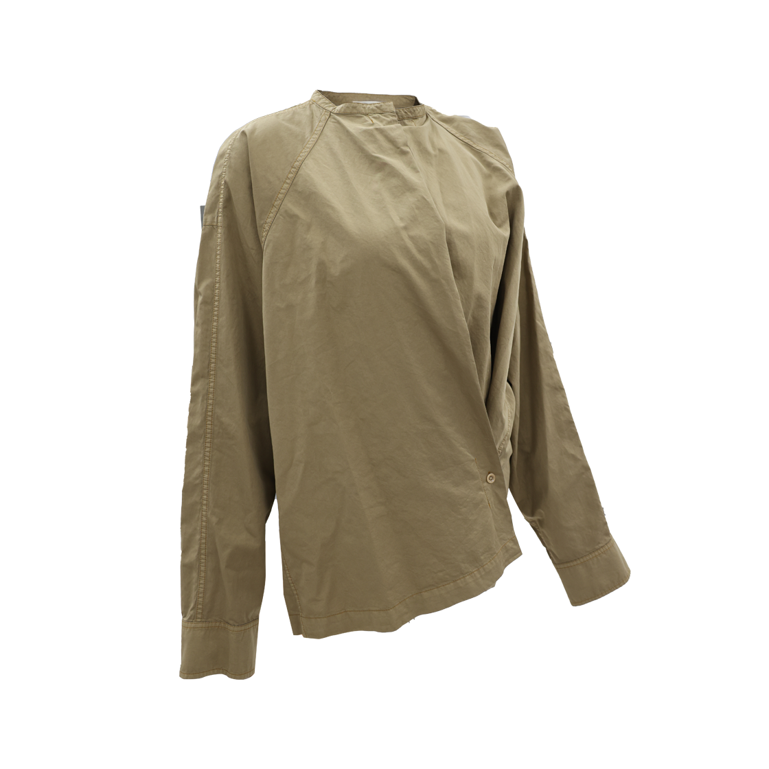 르메르 TO1081 GD 라이트 코튼 트위스티드 탑 브라운(Lemaire TO1081 GD Light Cotton Twisted Top - Brown)