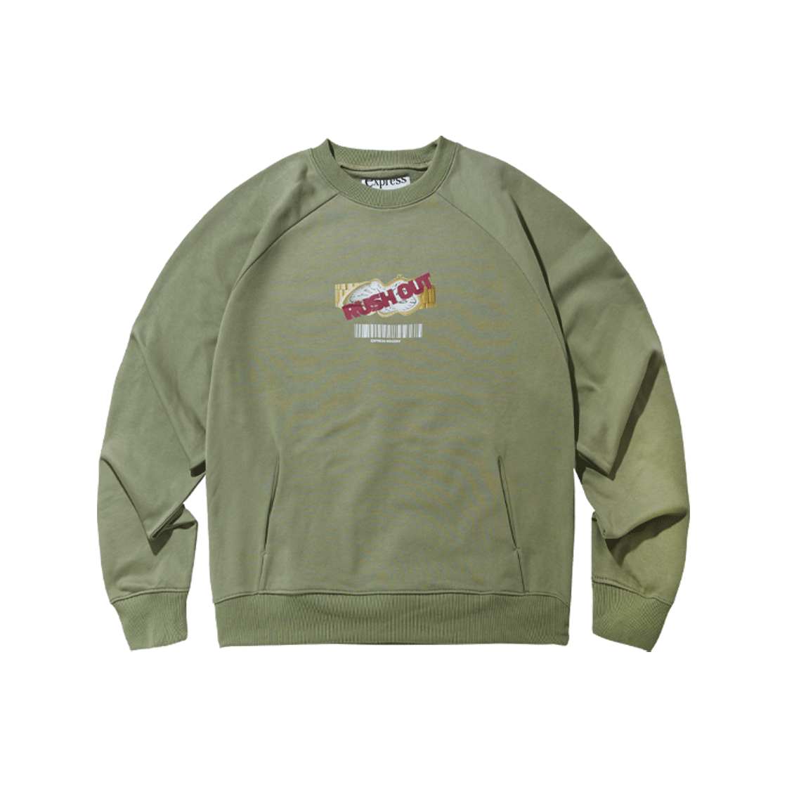 BEEHFWSW01DR Express Holiday Rush-Out Time Sweatshirt Dusty green