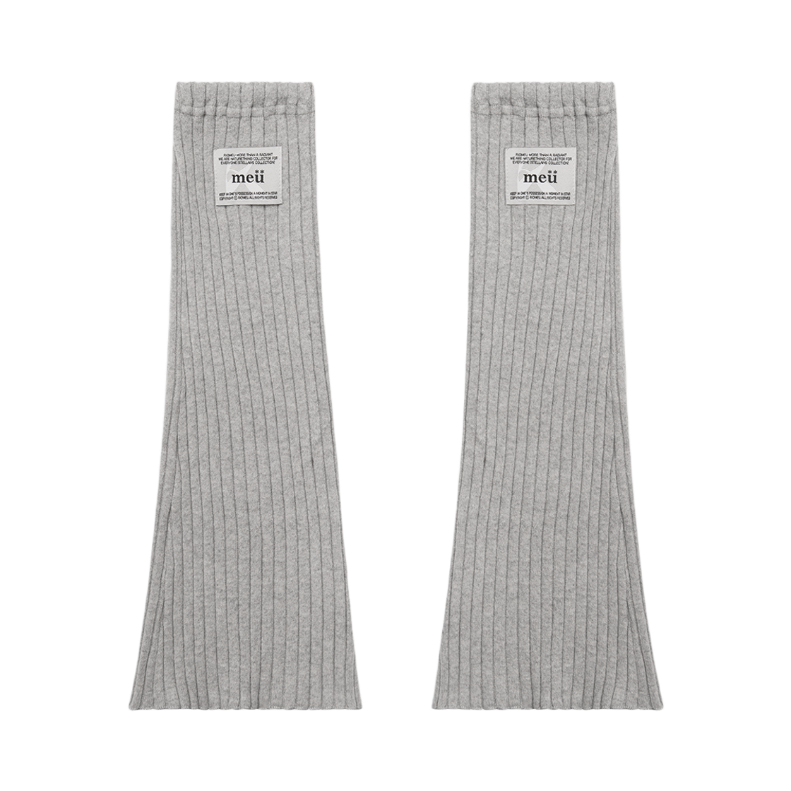 RADIANT149 Riomeu Button Incision Leg Warmer Gray