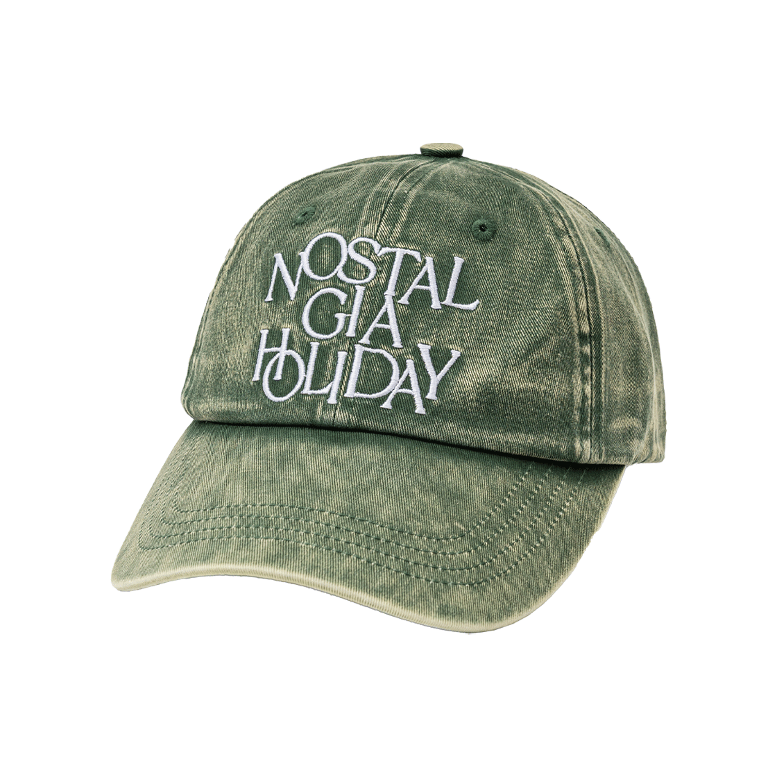 BEEHFWAC03GN Express Holiday Nostalgia Washed Ball Cap Green
