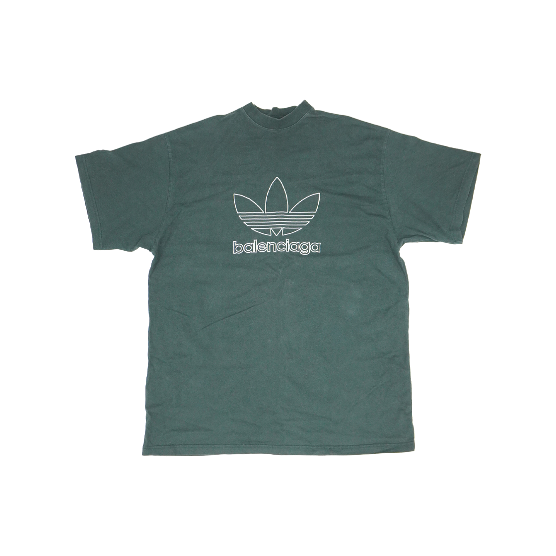 ITORV3N3FFHG Balenciaga x Adidas Oversized T-Shirt in Dark Green