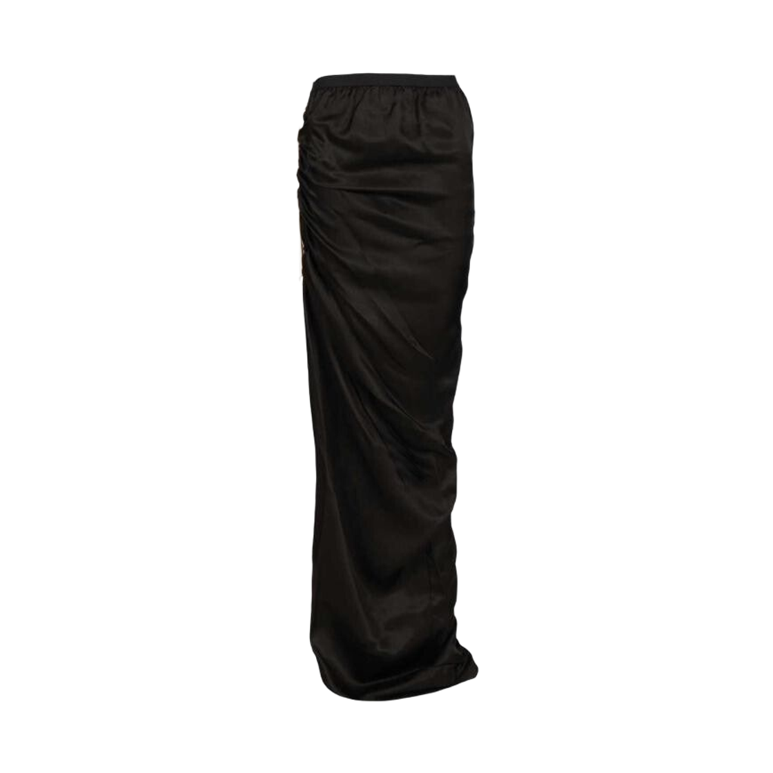 RP02E4359-HSCH-09 (W) Rick Owens Edfu Drawstring Long Skirt Black