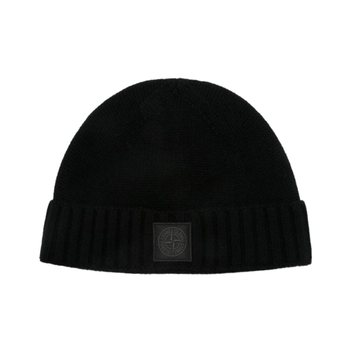 K2S15N1000-15S00FD-V0029 Stone Island N100015 Ribbed Cuff Logo Patch Beanie Black - 25FW
