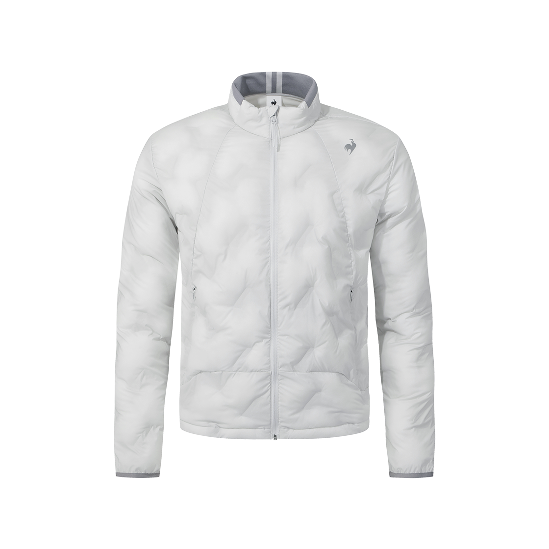 QQ423EPDO4_WGR0 le coq sportif Uni Lightweight Stretch 3M Padded Jacket White Grey