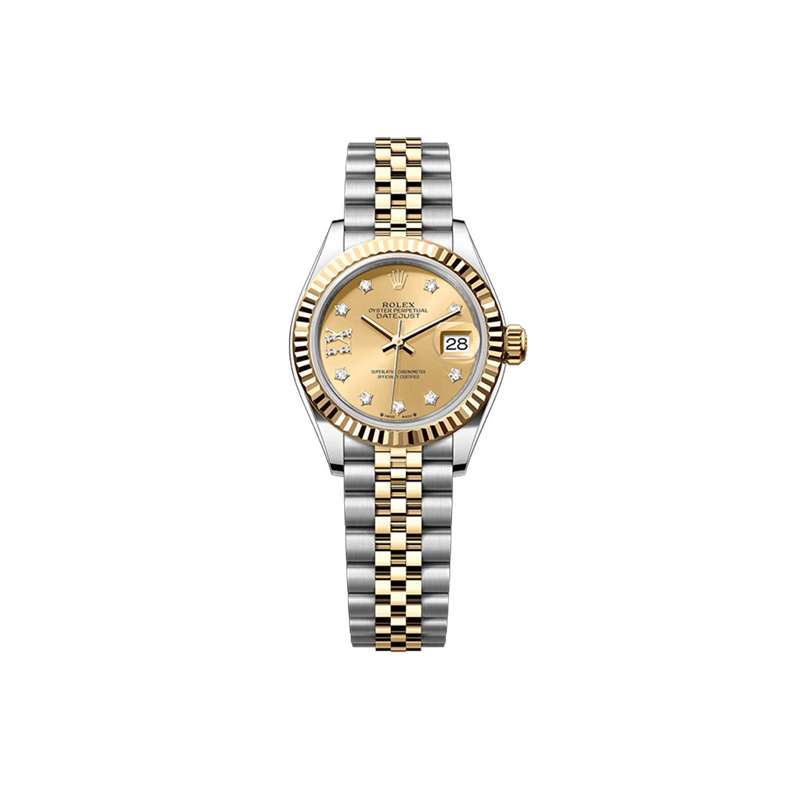 ITTETFANCQR3 Rolex Datejust 28 279173 Champagne Star Diamond Jubilee No. 6542