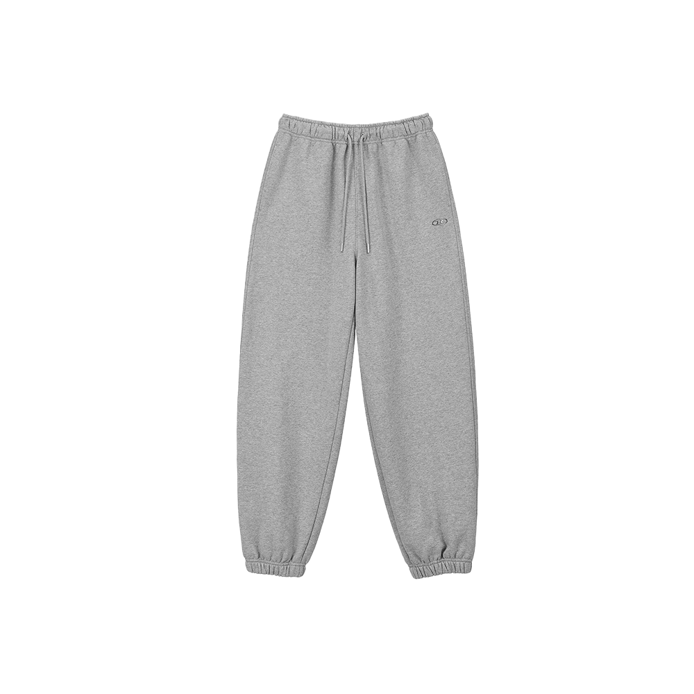 BG3WLP170MG BORN TO WIN W Semi Wide Sweat Jogger Pants Melange Grey