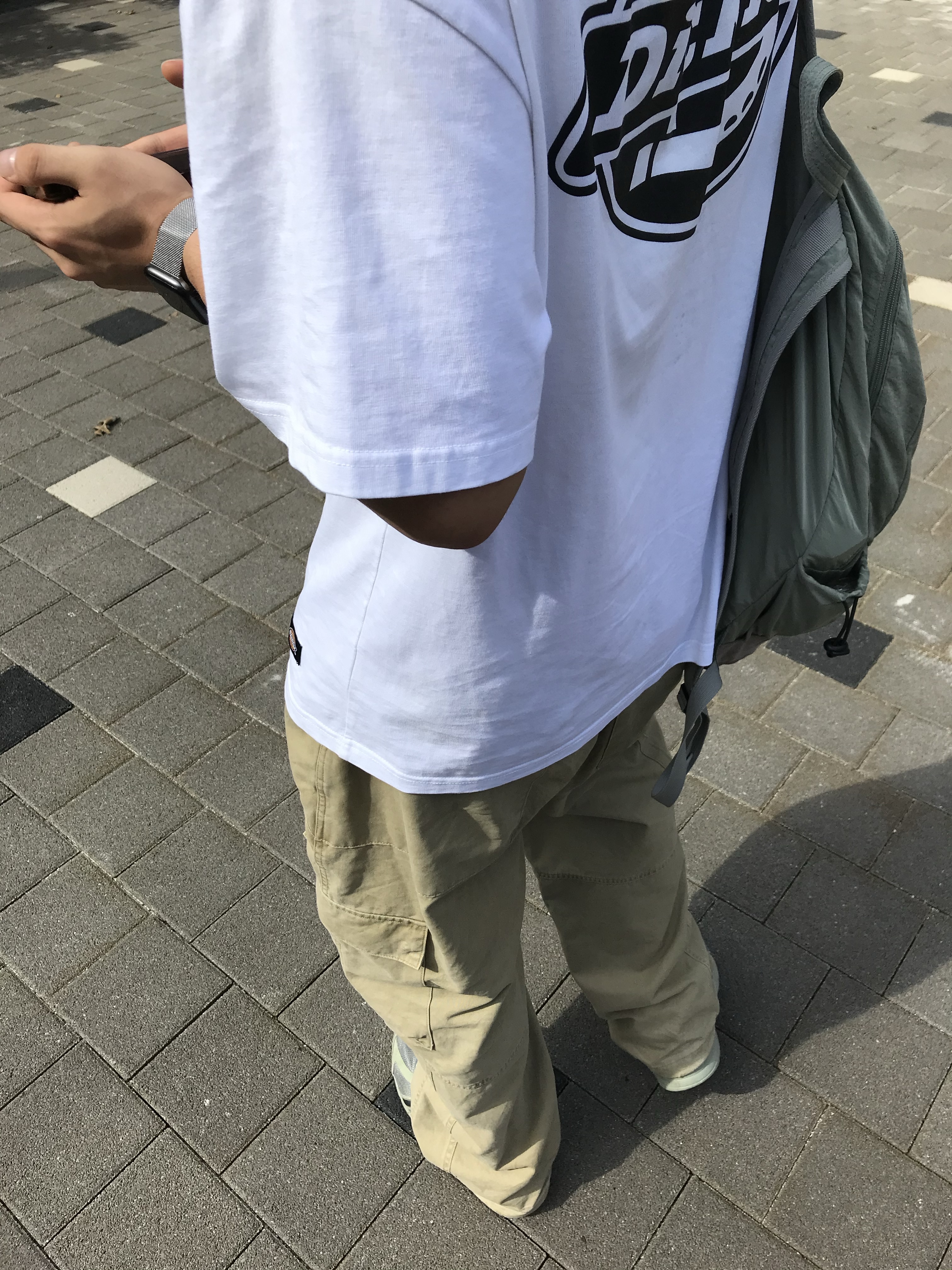 noun Washed Cargo Pants Beige 착용 스타일 - 2