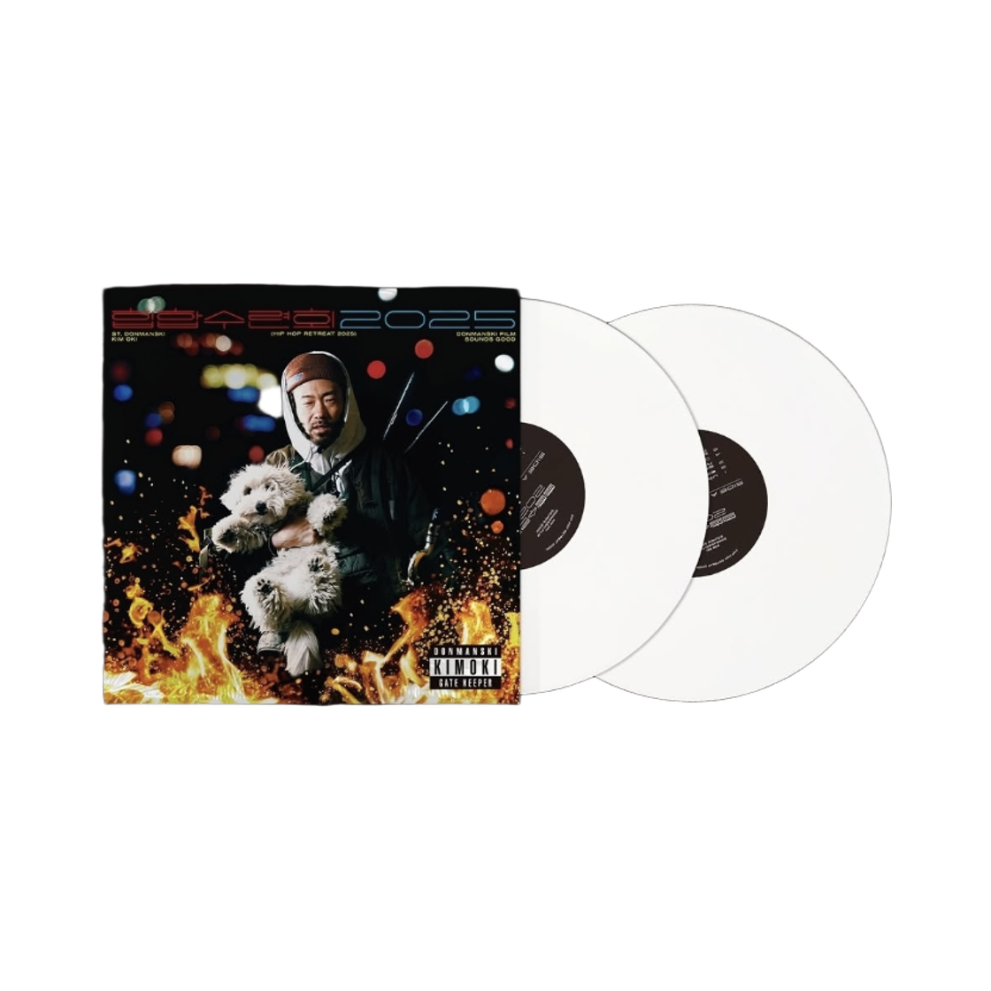 김오키 힙합수련회 2025 2LP 화이트 오파크 (300장 한정반)(Kim Oki Hip hop Retreat 2025 2LP White Opaque (300 Limited))