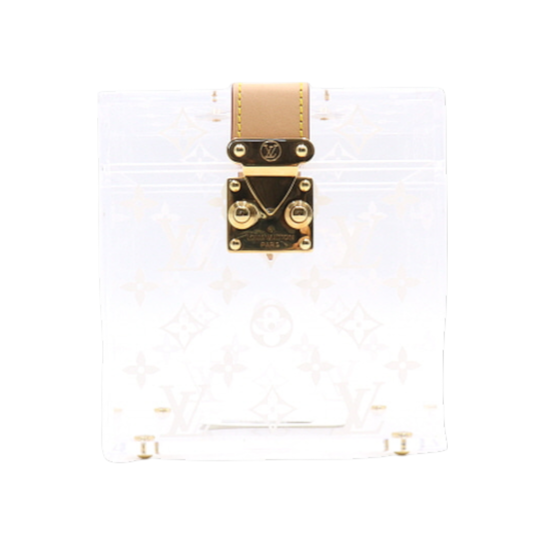 ITCUDWCFEPHT Louis Vuitton Monogram S-Lock Boite Scott Cube Box Case AA26260