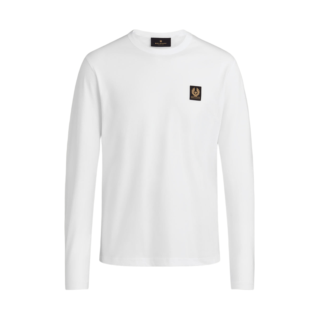 100054 Belstaff Cotton Jersey Long Sleeve T-Shirt White