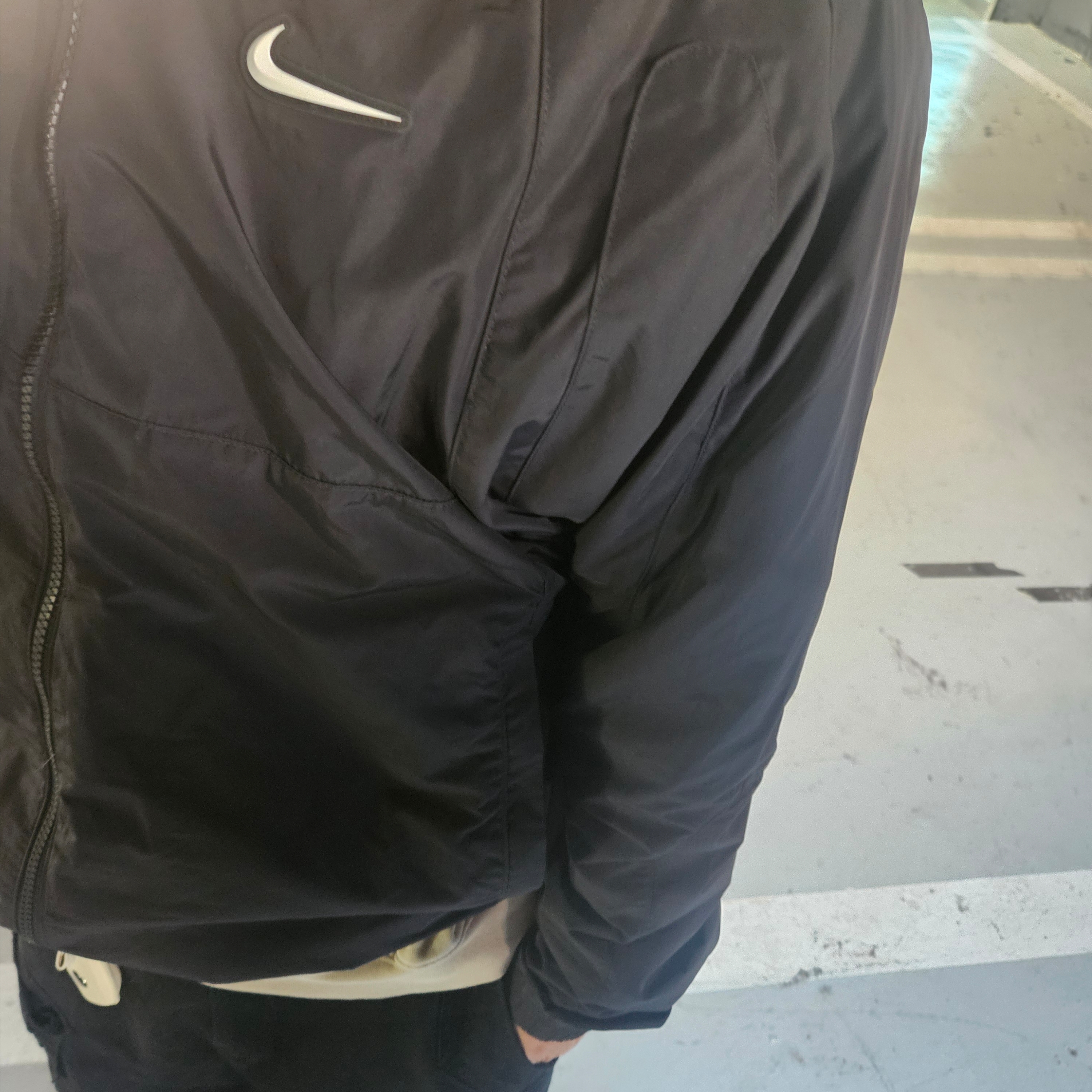 Nike x Drake Nocta Nylon Track Jacket Black (FN7666-010) 착용 스타일