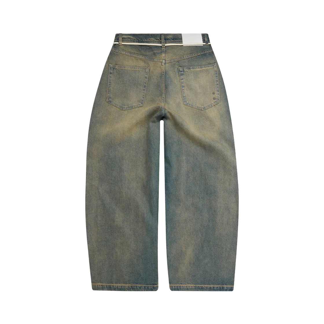 [KREAM 단독] 어바웃 블랭크 와이드 레그 데님 더티 블루 워시 - 26SS([KREAM 단독] About:Blank Wide Leg Denim Dirty Blue Wash - 26SS) - 2