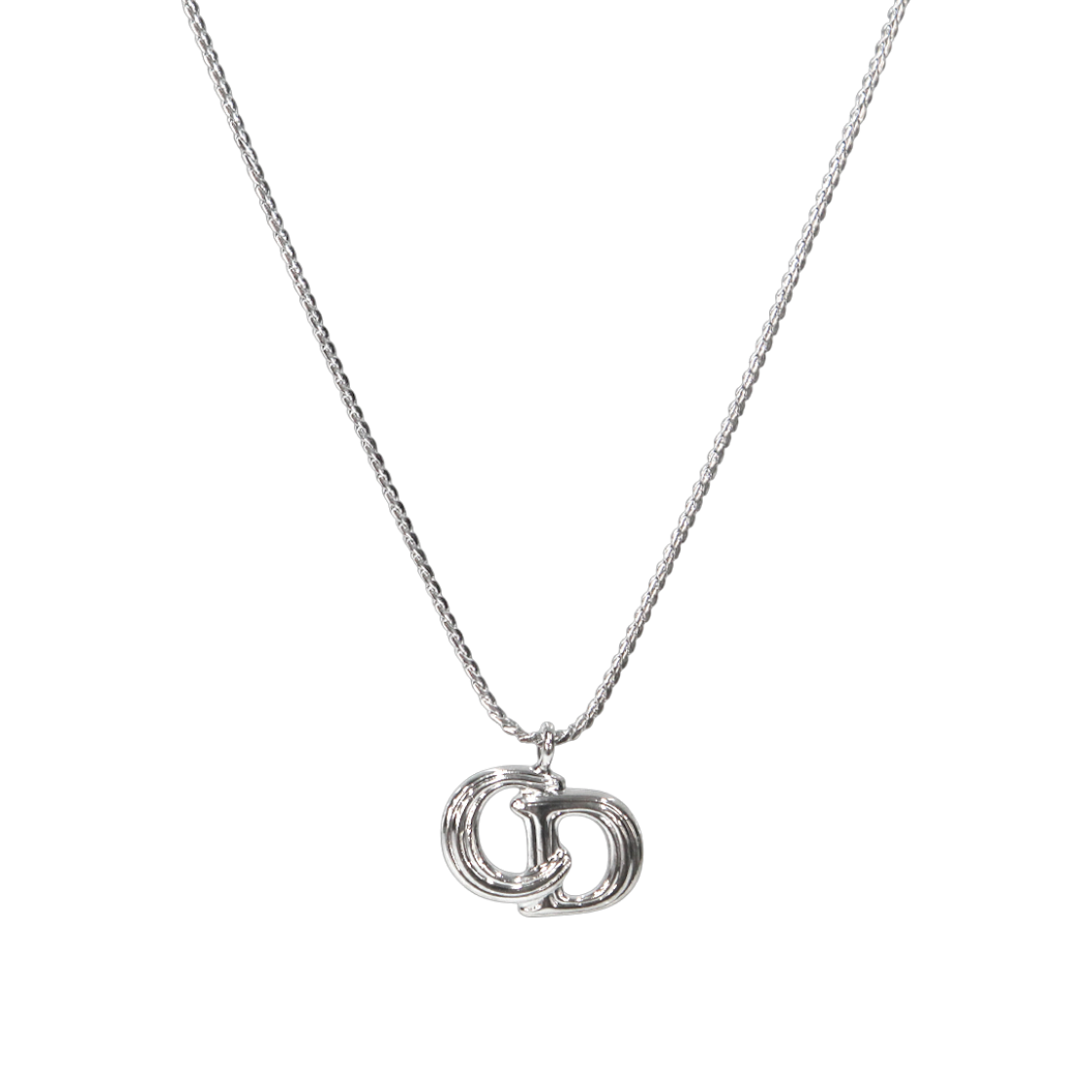 ITUA7UEGK89M Dior CD Silver Necklace A-B38887
