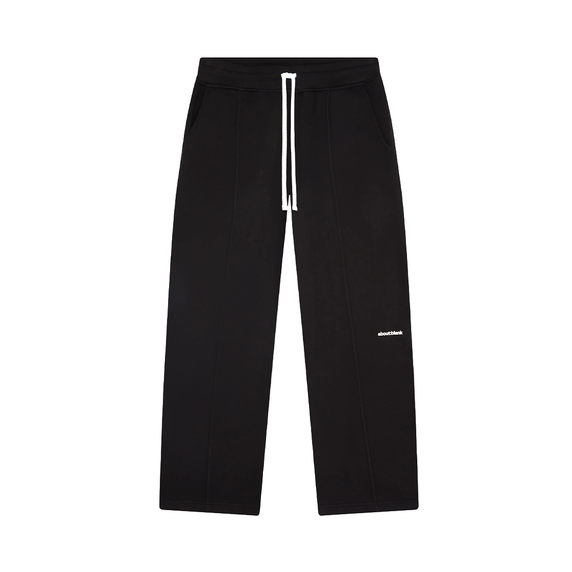 [KREAM 단독] 어바웃 블랭크 플리츠 스웨트팬츠 블랙 에크루 - 26SS([KREAM 단독] About:Blank Pleated Sweatpant Black Ecru - 26SS)