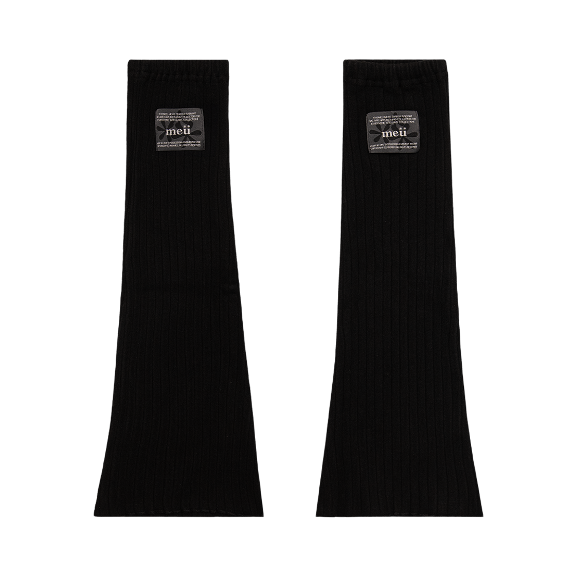 RADIANT149 Riomeu Button Incision Leg Warmer Black