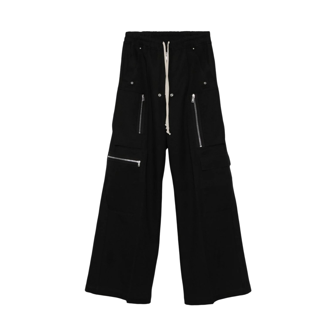 RP02E4327-WDET-109 (W) Rick Owens Wool Cargo Pants Black