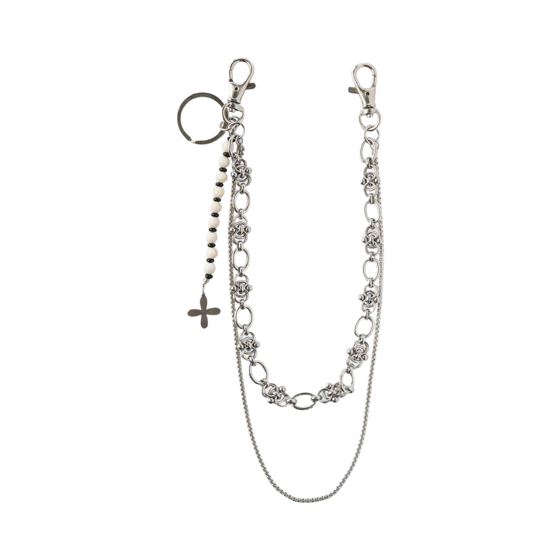 리오므 시그니처 더블 레이어드 팬츠 체인 키링(Riomeu Signature Double Layered Pants Chain Keyring)