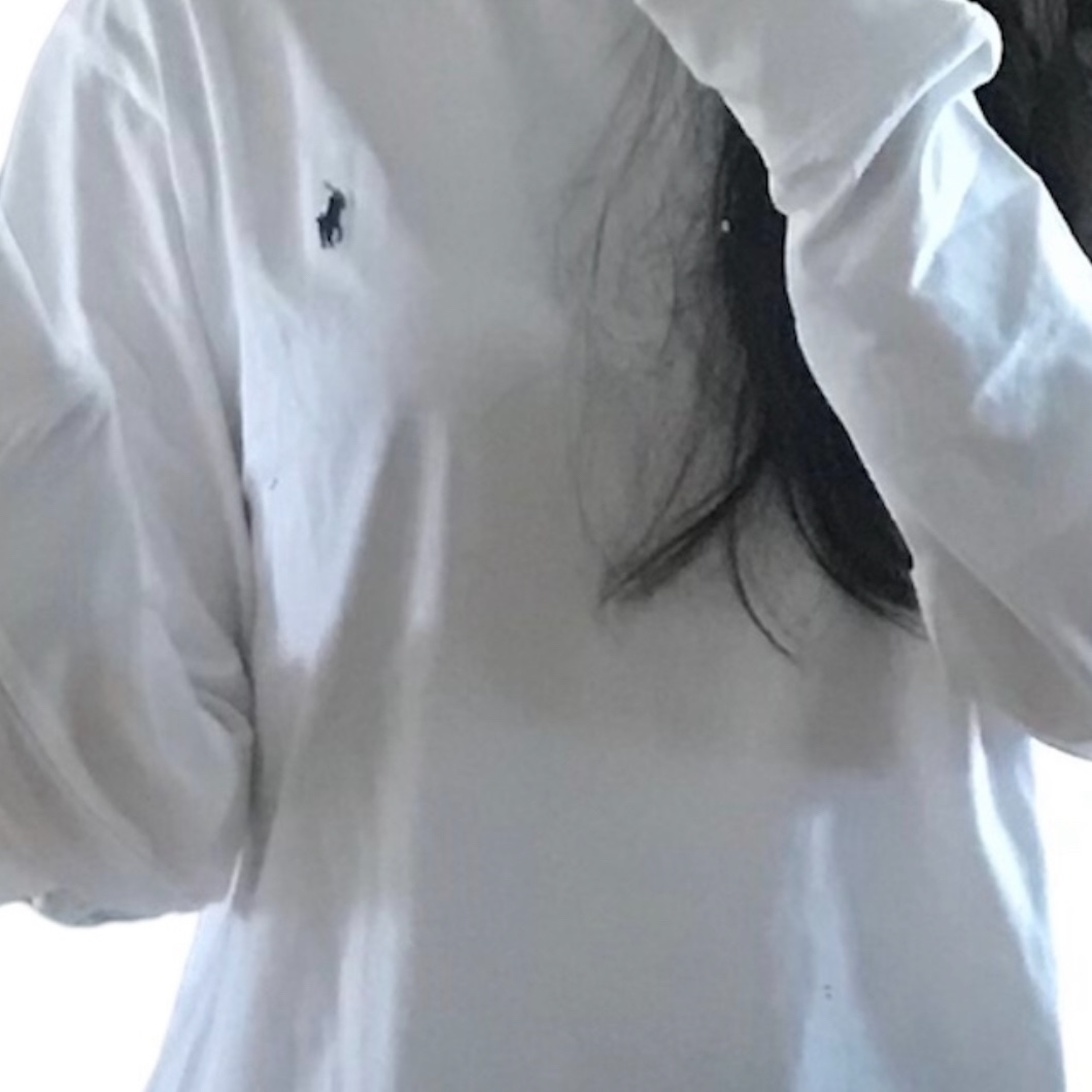 [20% 적립] Polo Ralph Lauren Classic Fit Jersey Long Sleeve T-Shirt White - 24FW 착용 스타일