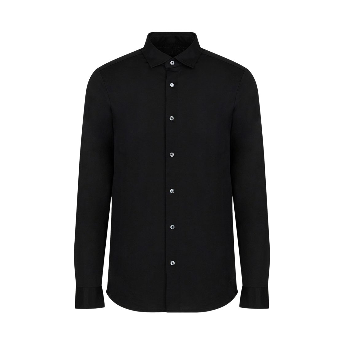엠포리오 아르마니 ASV 리오셀 저지 셔츠 블랙(Emporio Armani ASV Lyocell Jersey Shirt Black) - 1