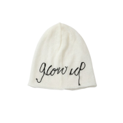 Blue Sunflower Mohair Glow Up Beanie Ivory