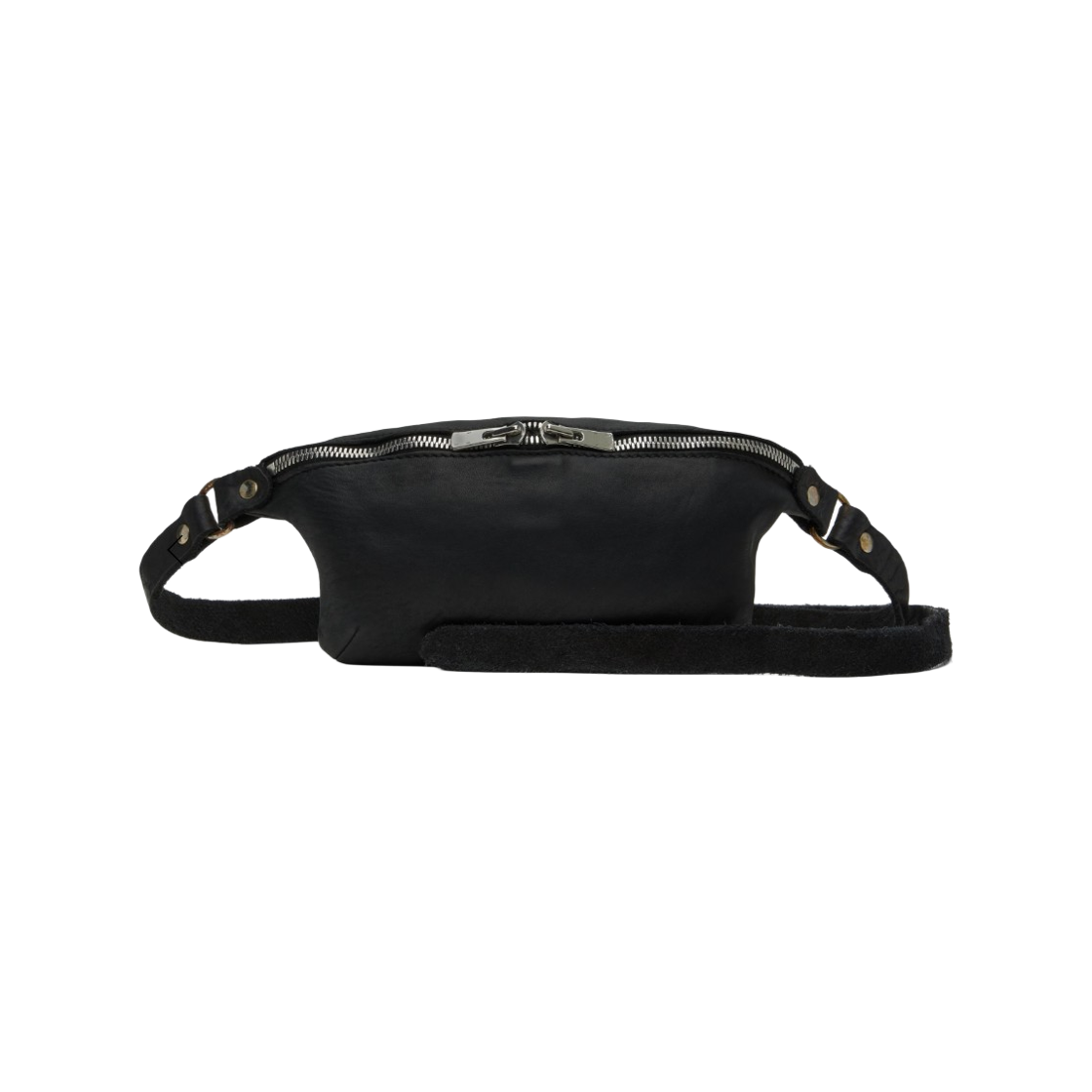 구이디 BV06 스몰 패니 백 블랙(Guidi BV06 Small Fanny Bag Black)