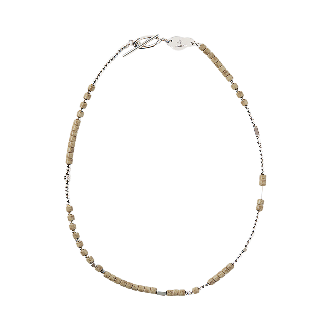 리오므 실버 서피젼트 토글바 목걸이(Riomeu Silver Serpeggiante Toggle Bar Necklace)